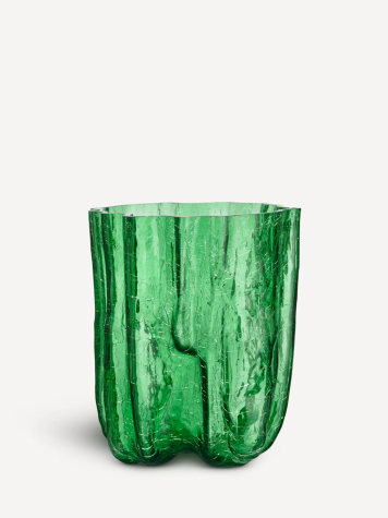 Crackle Vase Green | Choice of two heights image