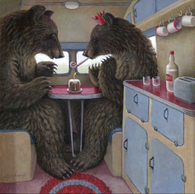 Birthday Bears | Image Size 8.25" x 8.25" | Sarah Jane Szikora  image