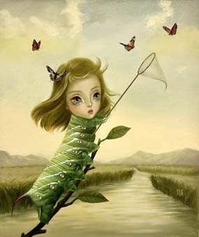 Catch Me If You Can | Framed 22.5" x 20" | Xue Wang image