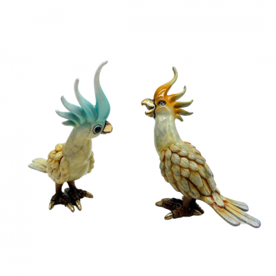 Cockatoo Pair | Solid Bronze Sculpture image
