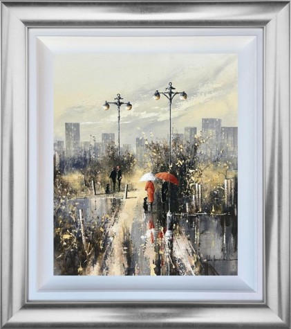 Drizzle and Footsteps | Original | John Horsewell  image