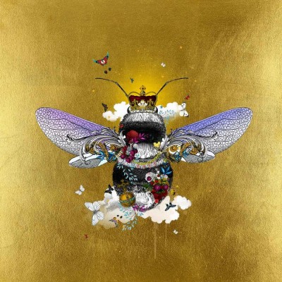 Golden Majestic Bee | Kristjana S Williams image