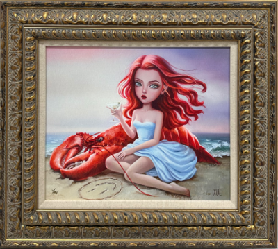 Happy As A Sandgirl | Framed  18" x 20"| Xue Wang image