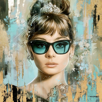 Audrey Hepburn Blue | Ben Jeffery  image