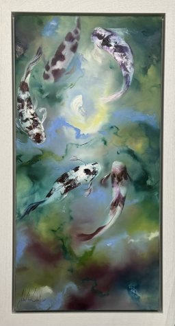 Mint Green Koi | Original  image