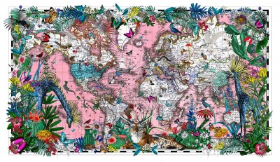 Sailing The Pink Sea Heimskort | Kristjana S Williams image