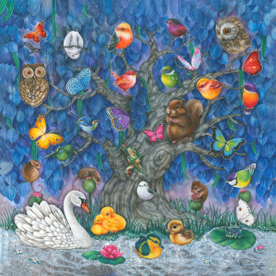 Silver Brook | Embelished Tree | Kerry Darlington  image