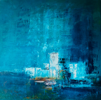 Harbour At Night | Original | Marina Emphietzi  image