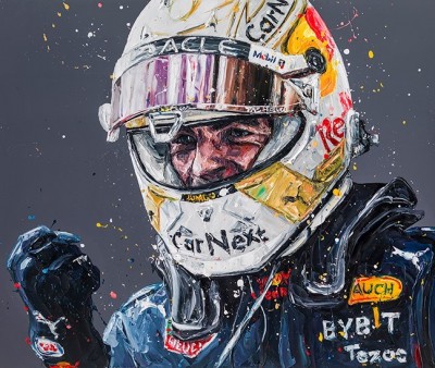 Max Verstappen '22 | Hand Embellished Canvas | Paul Oz image