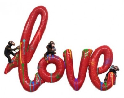 Monkey Business | Wall Sculpture | 32.5 x 6.75 x 24.50"  image