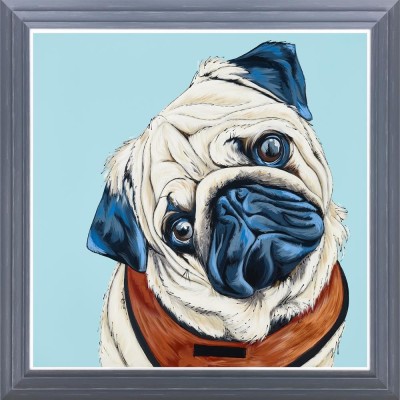 Please Sir, Can I Have Some More | Pug Portrait Original | Amy Louise image