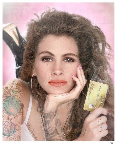 White Knight | Personalised Pretty Woman | Colour & Black & White image