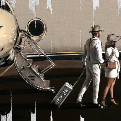 The Getaway | Original Oil Framed | Richard Blunt image