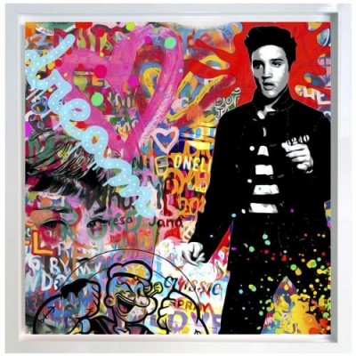 Stop, Look, Listen | Elvis | Image size 23.5" x 23.5" image