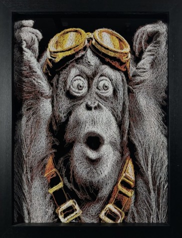 Wowzer | Chimpanzee Original 27.5inches x 35inches  image