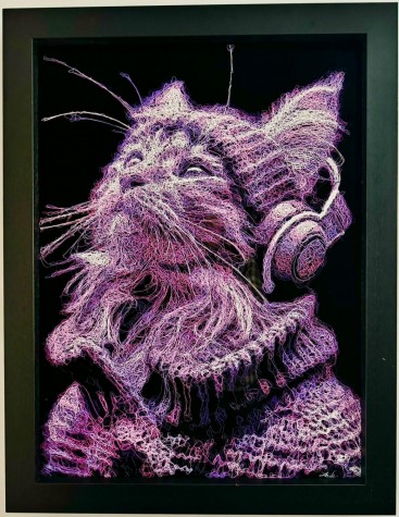 Violet | Original | 32 x 35" Framed image