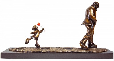 Following In His Footsteps | Bronze Sculpture  image