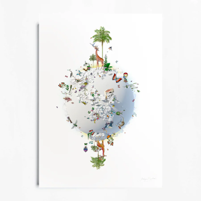 Antlered Giraffe Hnottur | Two Sizes | Kristjana S Williams image