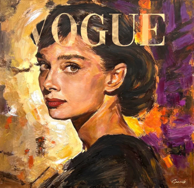 Golden Silence (Audrey Hepburn) | Original | Sannib  image