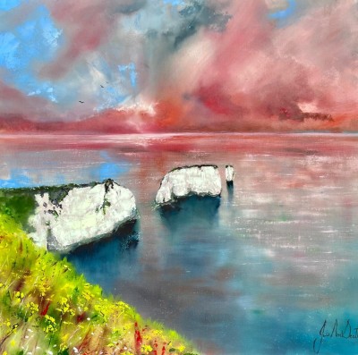 Old Harry Rocks | Original | Julie Ann Scott image
