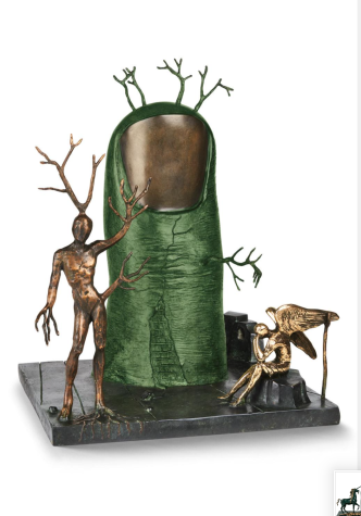 Vision of The Angel | Green Patina | Salvador Dali image