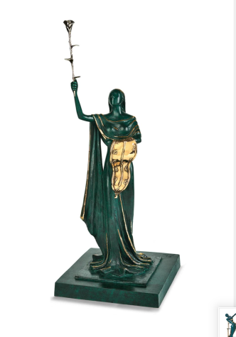 Woman Of Time | Green patina | Salvador Dali image